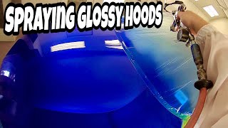 The Secrets Behind Spraying Glossy Paint on a Hood [upl. by Ludovico]