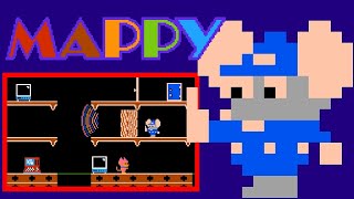 Mappy FC · Famicom video game port  57round session 🎮 [upl. by Ailedo]