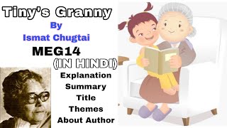 TINYS GRANNY BY ISMAT CHUGTAI  EXPLAINATION AND SUMMARY IN HINDI  MEG 14  IGNOU  NANHI KI NANI [upl. by Weisman]