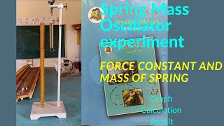 12th Science Physics Practical  Spring Mass Oscillator Force constant and mass of spring [upl. by Serolod]