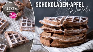 NEU SchokoladenApfelWaffeln selber machen  Brunch  Backen mit Globus amp Sally 124 [upl. by Ransell]