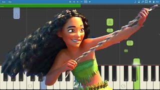 How to play We Know The Way  EASY Piano Tutorial  Moana Soundtrack [upl. by Noll]