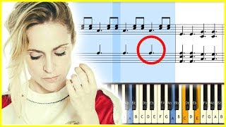 AGNES OBEL  RIVERSIDE  Piano Sheet Music [upl. by Dahle560]