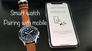 Unboxing Fossil hybrid smartwatch  Pairing with mobile  How to setup [upl. by Syah]