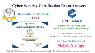 CyberArk trustee exam answers  CyberArk Trustee Certification  CyberArk Certification [upl. by Manouch]