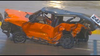 Unlimited Banger Racing Spedeworth World Final 2021 4k Highlights  Ipswich [upl. by Aliac]