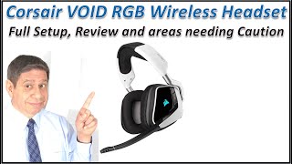 Corsair VOID ELITE RGB Wireless Headset Setup Testing and Review [upl. by Aisatsana]