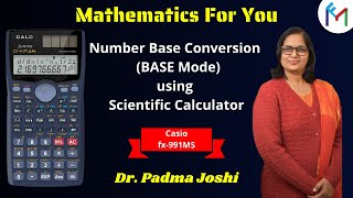 Number Base Conversion BASE Mode using Scientific Calculator  Casio fx991MS [upl. by Devon]