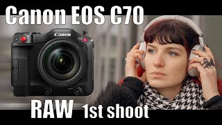 Canon EOS C70 RAW Skintones 50p Slowmotion XFAVCComparison [upl. by Hgielrebmik]