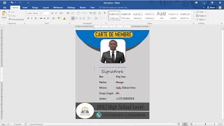 Comment créer une carte de membre avec Word [upl. by Lorollas]