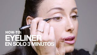 Consigue el Eyeliner perfecto en 3 minutos  MAC Cosmetics [upl. by Ateikan387]