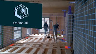 OnSiteXR with spatial computing on HoloLens 2  construction sites visualized in Mixed Reality [upl. by Surovy226]