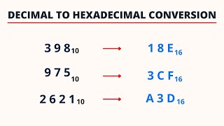 Decimal to Hexadecimal Conversion  PingPoint [upl. by Yennep726]