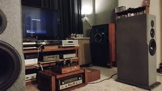 Scan speak Revelator 10quot Transmission line speaker driven by 1626 Darling tube amp [upl. by Adnoloy]