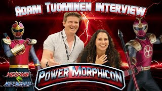 Adam Tuominen Ninja Storm Crimson Thunder Ranger Power Morphicon 2024 interview [upl. by Nelleyram]