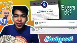 Studypool Tutoring as a 19Year Old College Student  Earnings Proof Application amp Requirements [upl. by Ariem]