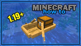 Minecraft Tutorial How to build a medieval ship Tradeship Version 2 [upl. by Gnilhsa284]