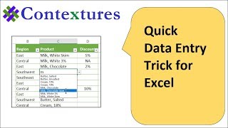 Quick Data Entry Trick for Excel [upl. by Frasquito]