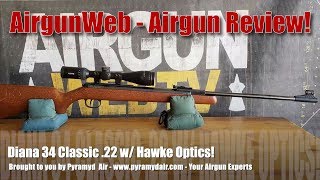 Classics NEVER go out of Style  Diana 34 Classic Airguns Review in 22 Caliber [upl. by Yrro]