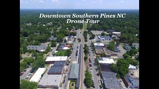 Downtown Southern Pines Drone Tour [upl. by Notsgnal162]