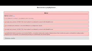 Solución  ERROR al acceder a PhpMyAdmin  Acceso denegado parámetros incorrectos [upl. by Airpac427]