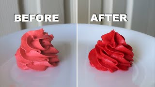 BRIGHT RED ICING HACK SUPER RED  Frenchies Bakery [upl. by Eaton934]