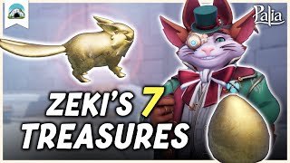 All 7 TREASURE Locations ZEKI’s Special Donations – Temple of the Gales Quest  Palia [upl. by Esirec]