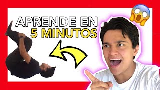 Como hacer un MORTAL ATRÁS en 5 MINUTOS muy FÁCIL [upl. by Nifares]