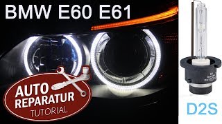 Xenonbrenner wechseln  Standlichtringe in LED Look BMW E60  DIY Tutorial [upl. by Berkley454]