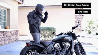 Owning my first Motorcycle 2019 Indian Scout Bobber ABS [upl. by Aiksas]