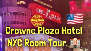 Crowne Plaza Hotel New York City Times Square Room  2022 Tour [upl. by Wystand]