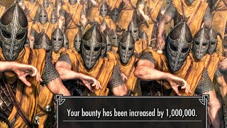 Instantly getting 1 million bounty in Skyrim [upl. by Venn]