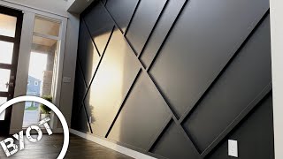 DIY ACCENT WALL  MODERN ACCENT WALL [upl. by Chad138]