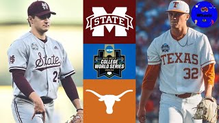 7 Mississippi St vs 2 Texas A Classic  College World Series  2021 College Baseball Highlights [upl. by Jaquiss]