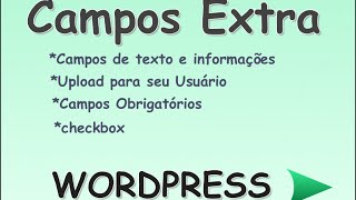 Adicionar campos extra em cadastro Wordpress [upl. by Enait]