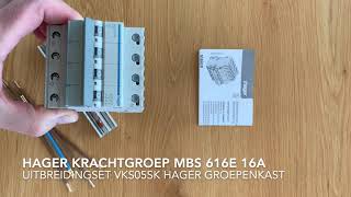 Hager KrachtGroep MBS 616E [upl. by Onoitna]