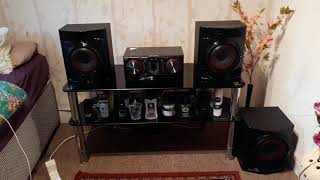 LG cj45 hifi system loudr 720w RMS party music sound test check this out [upl. by Neirol]