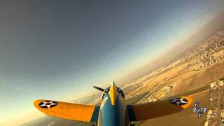 P26A Pea Shooter in flight at Planes of Fame worlds only flying P26A [upl. by Akeimat]