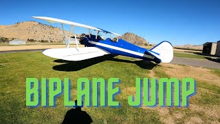 4K Biplane skydive POV at Chelan [upl. by Anoo]