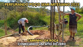 Cavando poço semi artesiano  como achar água antes de cavar um poço semi artesiano completo 2023 [upl. by Rebbecca105]