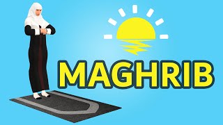 How to pray Maghrib for woman beginners  with Subtitle [upl. by Nitsrek185]