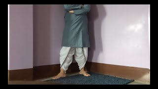 How to Wear a Dhoti The neat and comfortable way [upl. by Atsirak]