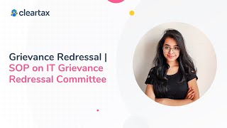 Grievance Redressal  SOP on IT Grievance Redressal Committee [upl. by Rahman]