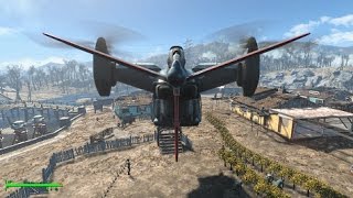 Fallout 4 Mod Personal vertibird with AI pilot [upl. by Waltner]