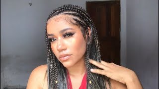 Penteado Natural Com Tranças E Twists 🤎✨ [upl. by Enyrb]