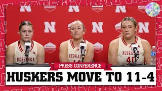 Huskers Outlast Penn State To Improve To 114 On The Season  Nebraska Basketball Press Conference [upl. by Stallworth]