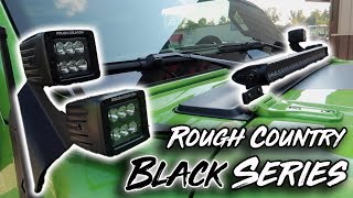 Rough Country BLACK SERIES Light Bar INSTALL [upl. by Elacim]