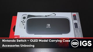 Nintendo Switch – OLED Model Carrying Case  Accessories Unboxing [upl. by Inamik382]