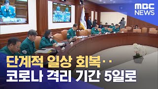 단계적 일상 회복‥코로나 격리 기간 5일로 20230330뉴스외전MBC [upl. by Aynotal]