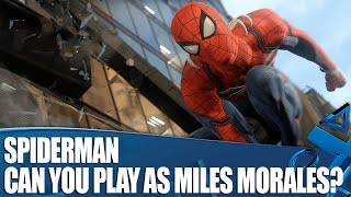 Marvels SpiderMan on PS4  Can You Play As Miles Morales [upl. by Gaiser]